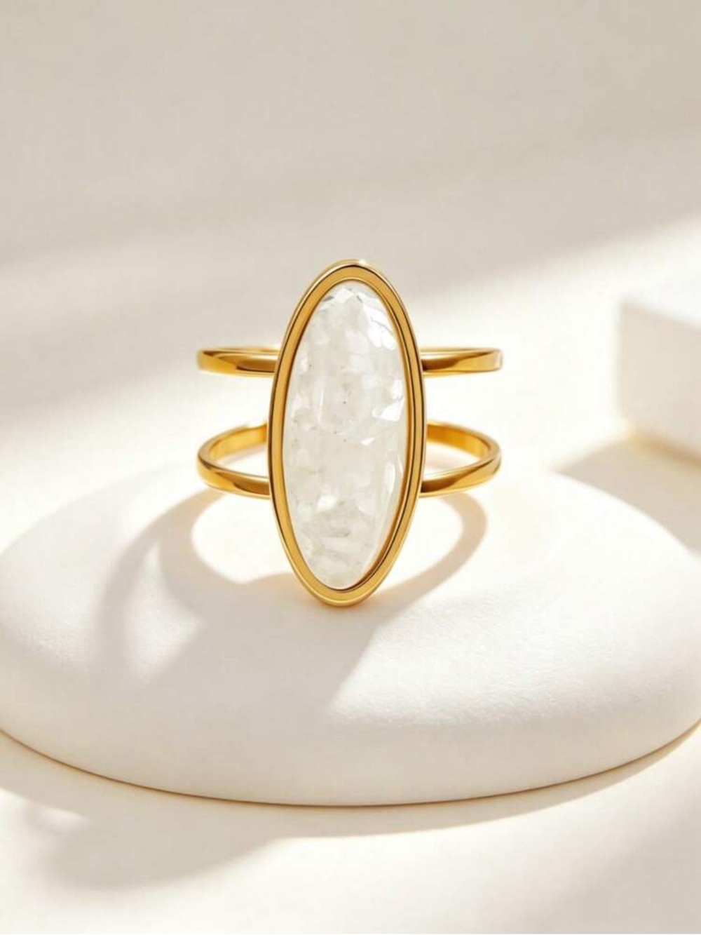 Boho stone ring Q1281